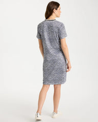Chico's | Zenergy® UPF Crochet Contrast Trim Dress/ Blue Muse