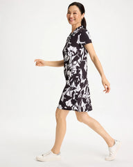 Chico's | Zenergy® UPF Floral Nights Bungee Dress/ Black