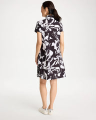 Chico's | Zenergy® UPF Floral Nights Bungee Dress/ Black