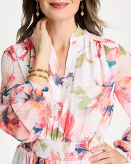Chico's | Georgette Trapunto Pullover Dress/ Calypso Coral
