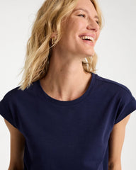 Chico's | Soft-Stretch Cotton Slub Dress/ Passport Blue