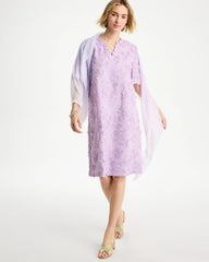 Chico's | 3D Floral Dress/ Orchid Mist