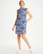 Chico's | Zenergy® UPF Ruffle Dress/ Amparo Blue