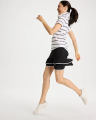 Chico's | Zenergy® UPF Contrast Tulip Hem Skort/ Black