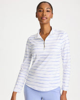 Chico's | Zenergy® UPF Caviar Half Zip/ Blue Muse