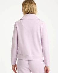 Chico's | Zenergy® Beach Slub Half-Zip Pullover Top/ Pale Sweet Pea