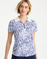 Chico's | Zenergy® UPF Half-Zip Collared Pullover Top/ Amparo Blue