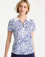 Chico's | Zenergy® UPF Half-Zip Collared Pullover Top/ Amparo Blue