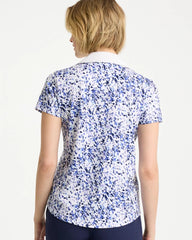 Chico's | Zenergy® UPF Half-Zip Collared Pullover Top/ Amparo Blue
