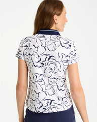 Chico's | Zenergy® UPF Mesh Collar Polo Top/ Passport Blue