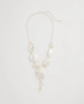 Chico's | Silvertone Shell Charm Y-Necklace/ Silver