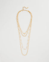 Chico's | Sea Foam Multi-Strand Convertible Necklace/ Gold