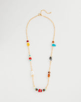Chico's | Mixed-Media Long Beaded Necklace/ Multi