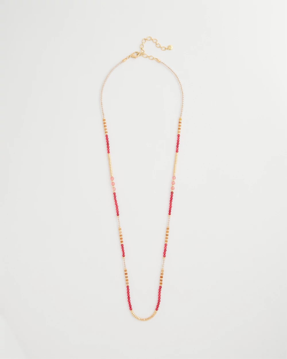 Chico's | Coral Genuine Stone Long Necklace/ Coral
