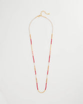 Chico's | Coral Genuine Stone Long Necklace/ Coral