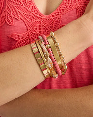 Chico's | Coral Inspired Round Stretch Bracelet/ Coral
