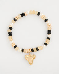 Chico's | Shark's Tooth Stretch Bracelet/ Black