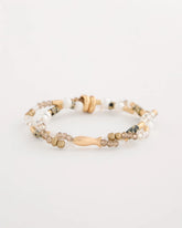 Chico's | Jasper Stone Beaded Stretch Bracelet/ Neutral