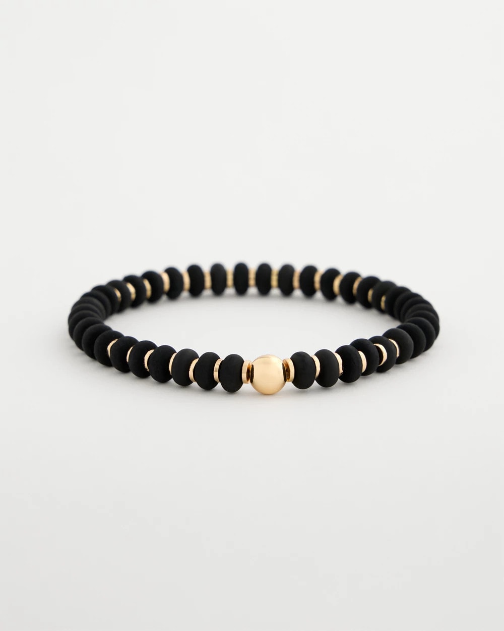 Chico's | Black Round Stretch Bracelet/ Black