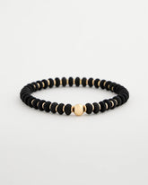 Chico's | Black Round Stretch Bracelet/ Black