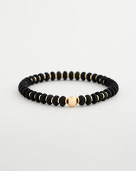 Chico's | Black Round Stretch Bracelet/ Black
