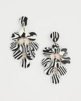 Chico's | Chic Chandelier Earrings/ Black/White