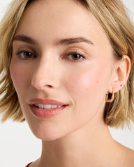 Chico's | Mini Goldtone Square Earrings/ Gold