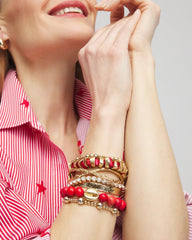 Chico's | Goldtone Flexible Cuff Bracelet/ Gold
