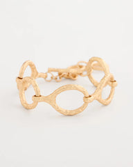 Chico's | Goldtone Open Link Toggle Bracelet/ Gold