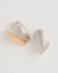 Chico's | Mixed Metal Shell Earrings/ Mixed Metals