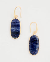 Chico's | Genuine Lapis Lazuli Stone Drop Earrings/ Navy
