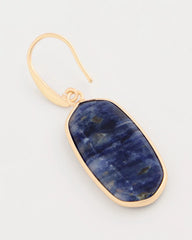 Chico's | Genuine Lapis Lazuli Stone Drop Earrings/ Navy