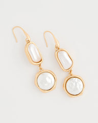 Chico's | Siren Faux Pearl Drop Earrings/ Pearl