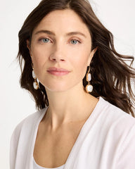 Chico's | Siren Faux Pearl Drop Earrings/ Pearl