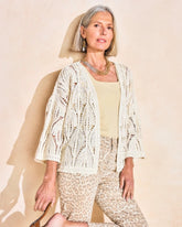 Chico's | Cotton Crochet Kimono/ Neutral
