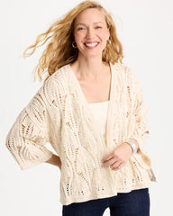 Chico's | Cotton Crochet Kimono/ Neutral