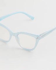 Chico's | Pearlescent Cat Eye Readers/ Light Blue