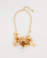 Chico's | Chico’s Originals Filigree Flower Bib Necklace/ Gold