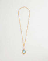 Chico's | Twice As Nice Aqua Pendant Necklace/ Aqua