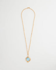 Chico's | Twice As Nice Aqua Pendant Necklace/ Aqua