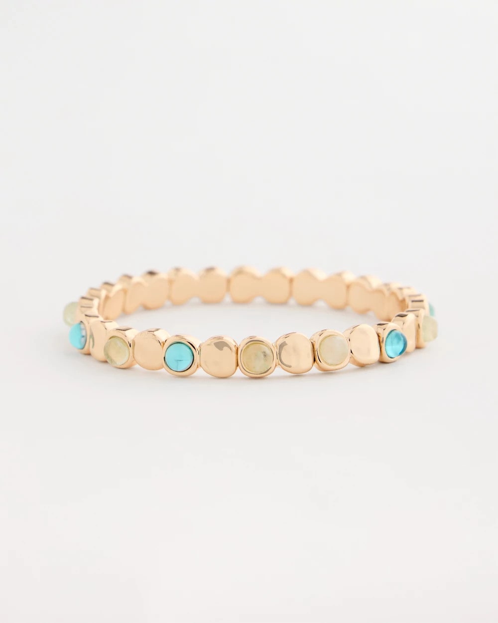 Chico's | Quartz Stone Small Stretch Bracelet/ Light Blue