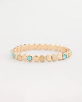 Chico's | Quartz Stone Small Stretch Bracelet/ Light Blue