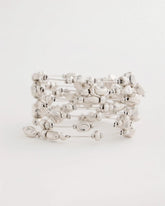 Chico's | Silvertone Coil Bracelet/ Silver