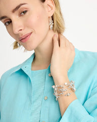 Chico's | Silvertone Coil Bracelet/ Silver