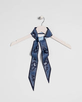 Chico's | Ikebana Printed Skinny Scarf/ Passport Blue