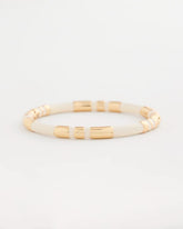 Chico's | White Enamel Hinge Bangle/ White