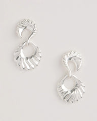 Chico's | Silvertone Doorknocker Earrings/ Silver