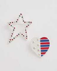 Chico's | Americana Brooch Set of Two/ Multi