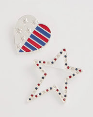 Chico's | Americana Brooch Set of Two/ Multi