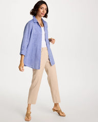 Chico's | No Iron™ Linen Tunic/ Indigo